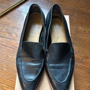 Everlane Classic Black Leather Loafers